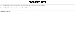 Desktop Screenshot of moseley.com